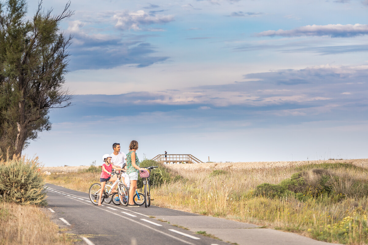 Balade à vélo en famille sur la voie verte
