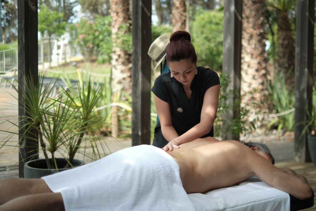 Massage au spa thermal O'Balia